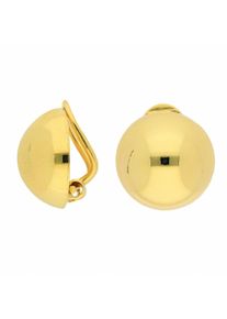 Adelia´s ADELIA ́S Damen Paar Ohrclips "Damen Goldschmuck 1 Paar 333 Gold Ohrringe / Ohrclips Ø 14 mm", Damen, Gold, gold, Gold, Ohrringe, 333 Gold Goldschmuck