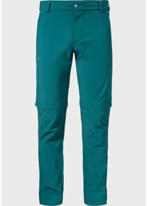 Schöffel SCHÖFFEL Herren Zip-away-Hose "Pants Folkstone Zip Off", grün, sportlich, Gr. 52, Oberstoff: 89% Nylon 11% Elasthan, Hosen