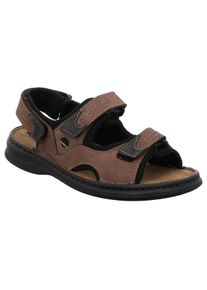 Josef Seibel Herren Sandale "Franklin", Gr. 41, braun, Nubukleder, Mesh, sportlich, Schuhe, Sommerschuh, Klettschuh, Freizeitsandale, mit