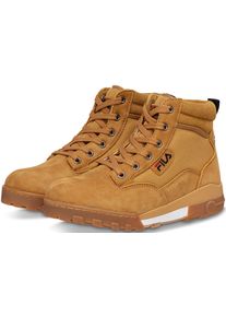 Fila Damen Schnürboots "GRUNGE II mid wmn", Gr. 38, gelb, Leder, Textil, sportlich, Schuhe, Winterstiefel, Schnürstiefel, Winterschuhe