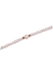 Firetti Damen Perlenkette "Schmuck Geschenk Halsschmuck Halskette Perle", Messing-Nylon-Perlen, L: 50cm, gold, Messing, Nylon, Perlen, Halsketten,