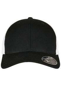 Flexfit Damen Fitted Cap "Flexfit Trucker 110 Mesh 2-Tone Cap", schwarz-weiß, casual, 100% Baumwolle, Caps