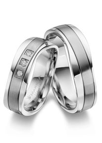 MARRYA Damen Verlobungsring "Edelstahl Ringe Trauringe Eheringe Partnerringe", 68, Edelstahl, silber, Edelstahl, Fingerringe