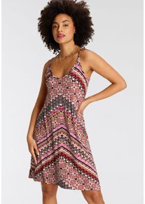 Kangaroos Damen Sommerkleid, rosa, casual, Gr. 34, ethno, gemustert, bedruckt, Jersey, Obermaterial: 95% Viskose, 5% Elasthan, Kleider, festliche