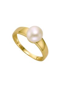 Diamonds by Ellen K. Damen Fingerring "Gold 375 Perle weiß 7,5-8mm", 056 (17,8), Gold, gelb, FASCINATION BY ELLEN K., Gold, Fingerringe