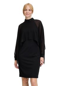 Vera Mont Damen Cocktailkleid "Vera Mont Cocktailkleid mit Stehkragen", schwarz, elegant, Gr. 46, Obermaterial: 95% Polyester, 5% Elasthan. Futter: