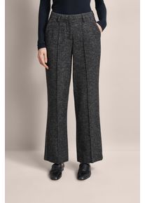 Bugatti Damen Stoffhose, schwarz, casual, Gr. 36, unifarben, 50% Polyester, 30% Wolle, 10% Polyacryl, 5% Baumwolle, 5% sonstige Faser, Hosen, mit
