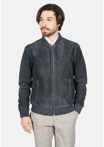 Freaky Nation Herren Lederjacke "Ted", grau, Gr. L, Oberstoff: 100% Leder, Futter: 100% Polyester, Jacken