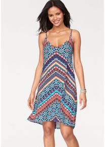 Kangaroos Damen Sommerkleid, bunt, casual, Gr. 34, ethno, gemustert, bedruckt, Jersey, Obermaterial: 95% Viskose, 5% Elasthan, Kleider, festliche