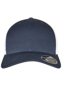 Flexfit Damen Fitted Cap "Flexfit Trucker 110 Mesh 2-Tone Cap", blau, casual, 100% Baumwolle, Caps