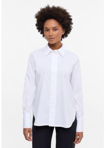 Eterna Damen Hemdbluse "LOOSE FIT", weiß, modisch, Gr. 36, 79% cotton, 3% Elasthan, 18% Polyamid, Blusen