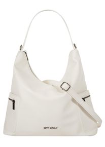 Betty Barclay Damen Umhängetasche, weiß, Kunstfaser, unifarben, leicht glänzend, Taschen