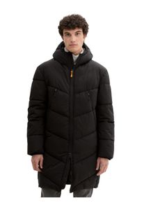 Herren Steppmantel, schwarz, casual, Gr. L, Tom Tailor Denim, unifarben, Web, Obermaterial: 100% Polyester. Futter: 100% Polyester, Mäntel, mit Kapuze
