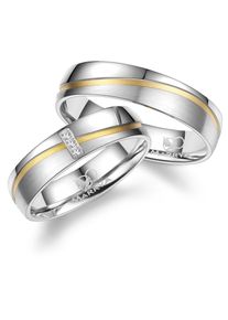 MARRYA Damen Verlobungsring "Edelstahl Ringe Trauringe Eheringe Partnerringe", 66, Edelstahl, silber, Edelstahl, Fingerringe