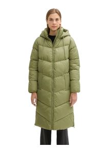 Damen Steppmantel, grün, casual, Gr. XS, Tom Tailor Denim, unifarben, Web, Obermaterial: 100% Polyester. Futter: 100% Polyester, Mäntel, mit Kapuze