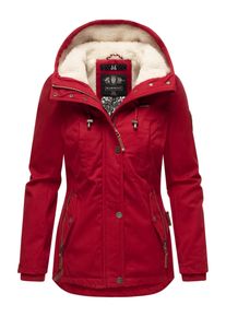 Marikoo Damen Winterjacke "Bikoo", rot, modisch, Gr. M, Oberstoff: 100% Baumwolle, Futter: 100% Polyester, Wattierung: 100% Polyester, Ärmelfutter: