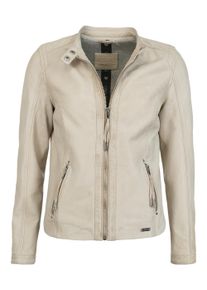 Mustang Damen Lederjacke "31020144", beige, Gr. S, Obermaterial: 100% Lammleder / Innenfutter: 90% Baumwolle, 10% Polyester / Wattierung: 100%