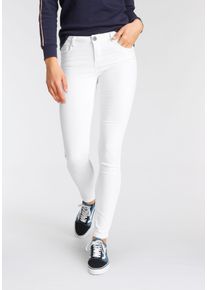 Arizona Damen Skinny-fit-Jeans "Ultra-Stretch", weiß, Basic, Gr. 22, Denim/Jeans, Obermaterial: 65% Baumwolle, 33% Polyester, 2% Elasthan, Jeans,