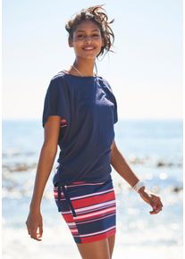 Kangaroos Damen Jerseykleid, bunt, casual, Gr. 40, unifarben, gestreift, Single Jersey, Obermaterial: 50% Baumwolle, 50% Modal. Kleid: 95% Baumwolle,