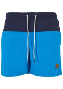 Urban Classics Herren Badeshorts "Urban Classics Herren Block Swim Shorts", blau, Gr. L, 100% Polyamid, Badehosen