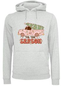 F4NT4STIC Damen Kapuzenpullover "Tis The Season Christmas Drivin Home", grau, casual, Gr. M, Obermaterial: 65% Baumwolle, 35% Polyester, Pullover,