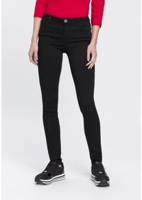 Arizona Damen Skinny-fit-Jeans "Ultra-Stretch", schwarz, Basic, Gr. 38, Denim/Jeans, Obermaterial: 74% Baumwolle, 24% Polyester, 2% Elasthan, Jeans,
