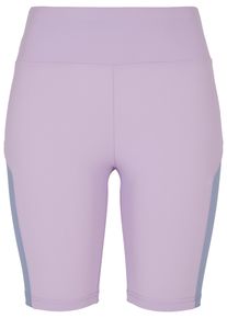 Urban Classics Damen Radlerhose "Urban Classics Damen Ladies Color Block Cycle Shorts", lila, Gr. M, unifarben, 80% Polyimid, 20% Elasthan, Hosen