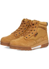 Fila Damen Schnürboots "GRUNGE II mid", Gr. 41, gelb, Leder, Textil, sportlich, Schuhe, Winterstiefel, Schnürstiefel, Winterschuhe
