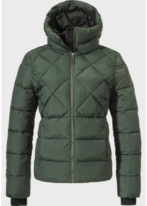 Schöffel SCHÖFFEL Damen Winterjacke "Ins Jacket Boston L", grün, modisch, Gr. 42, Oberstoff : 63% Nylon 37% Baumwolle Futter : 100% Polyester Wattierung :