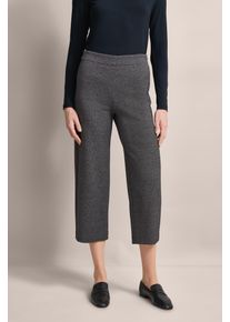 Bugatti Damen Stoffhose, grau, casual, Gr. 42, unifarben, 60% Polyester, 38% Baumwolle, 2% Elasthan, Hosen, mit Struktur