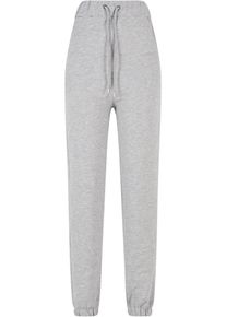 DEF Damen Stoffhose "DEF Damen Fajar Sweatpants", grau, Gr. XS, unifarben, 80% Baumwolle, 20% Polyester, Hosen