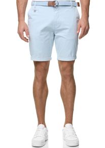 INDICODE Herren Chinoshorts "INConor", blau, modisch, Gr. XXL, unifarben, Web, Obermaterial: 98% Baumwolle, 2% Elasthan, Hosen