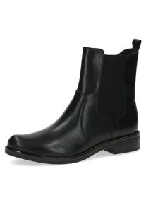 Caprice Damen Chelseaboots, Gr. 37,5, schwarz, Nappaleder, Elastischer Einsatz, klassisch, Schuhe, Stiefelette, Businessschuh in klassischer Optik