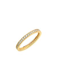 Diamonds by Ellen K. Damen Fingerring "375 Gold Zirkonia weiß Memoirering", 058 (18,5), Gold, gelb, FASCINATION BY ELLEN K., Gold, Fingerringe