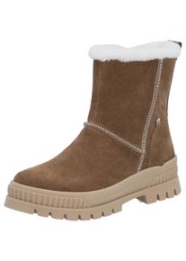 Damen Winterboots, Rieker EVOLUTION, Gr. 41, braun, Veloursleder, sportlich, Schuhe, Winterstiefelette, Outdoorboots mit Fiber Grip-Laufsohle