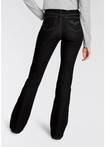 Arizona Damen Bootcut-Jeans "Comfort-Fit", schwarz, Basic, Gr. 76, Denim/Jeans, Obermaterial: 98% Baumwolle, 2% Elasthan, Jeans, ausgestellte