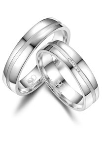 MARRYA Damen Trauring "Silber Ringe Trauringe Eheringe Partnerringe", 56, Silber 925 (Sterlingsilber), silber, Silber 925 (Sterlingsilber),