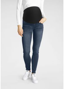Neun Monate Damen Umstandsjeans "Stretch-Jeans für Schwangerschaft und Stillzeit", blau, Basic, Gr. 48, Jersey, Obermaterial: 59% Baumwolle, 40%