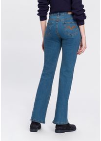 Arizona Damen Bootcut-Jeans "Comfort-Fit", blau, Basic, Gr. 100, Denim/Jeans, Obermaterial: 98% Baumwolle, 2% Elasthan, Jeans, ausgestellte Beinform,