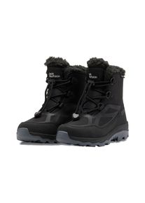 Jack Wolfskin Damen Winterstiefel "VOJO SHELL XT TEXAPORE MID K", Gr. 30, grau, Leder, Synthetik, sportlich, Schuhe, Snowboots, Winterboots,