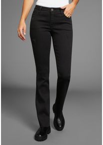 Arizona Damen Bootcut-Jeans "Ultra-Stretch", schwarz, modisch, Gr. 34, Denim/Jeans, Obermaterial: 74% Baumwolle, 24% Polyester, 2% Elasthan, Jeans,