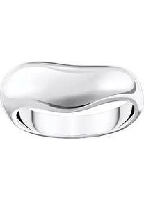 Fingerring Thomas Sabo "mit geschwungener Form, TR2473-001-21-54-60, TR2473-413-39-54-60" Fingerringe Gr. 60, Silber 925 (Sterlingsilber), 7,5mm, silberfarben Damen