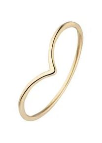 Fingerring Jobo Fingerringe Gr. 54, Gelbgold 585, gelb (gelbgold 585) Damen 585 Gold