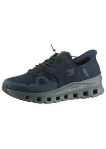 Slip-On Sneaker Skechers "GLIDE-STEP PRO" Gr. 42, blau (navy-dunkelgrau) Herren Schuhe Laufschuh, Trainingsschuh mit flexibler Traktionslaufsohle