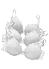 Petite Fleur Push-up-BH weiß Gr. 90A. Mit Bügel