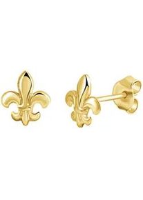 Paar Ohrstecker Firetti "Schmuck Geschenk Gold 333 Ohrschmuck Fleur de Lys" Ohrringe Gr. Gelbgold 333, goldfarben (gelbgoldfarben) Damen