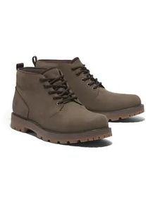 Schnürboots Timberland "BRITTON ROAD MID LACE UP WATERPROOF CHUKKA BOOT" Gr. 43, braun (medium brown nubuck) Herren Schuhe Winterstiefel, Schnürstiefel, Winterschuhe, wasserdicht