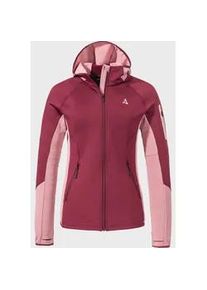 Schöffel Fleecejacke SCHÖFFEL "Fleece Hoody Lodron L" Gr. 44, pink (3825 - pink) Damen Jacken