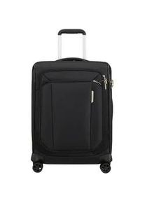 Weichgepäck-Trolley Samsonite "RESPARK, ozone black, 55 cm" Gr. B/H/T: 40cm x 55cm x 23cm 43 l, schwarz (ozone black) Koffer Reisegepäck Handgepäck mit Volumenerweiterung TSA-Zahlenschloss