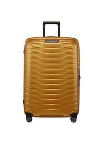 Hartschalen-Trolley Samsonite "PROXIS 75" Gr. B/H/T: 51cm x 75cm x 31cm 98 l, goldfarben (honey gold) Koffer Trolley Reisegepäck Hartschalenkoffer Reisekoffer TSA-Zahlenschloss